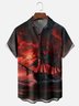 Moisture-wicking Pirate Ship Chest Pocket Casual Shirt