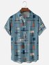 Moisture-wicking Geometric Chest Pocket Casual Shirt