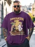 Hardaddy x Kimprut Imut Big Size Men's Summer Halloween Skull Art Loose T-shirt