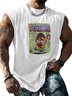 Hardaddy X Artist Marcio Lima Mens Crewneck Tank Tops Back Scratcher Beach Sleeveless Shirt