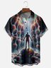 Hardaddy x Yunus Appak Moisture-wicking Magic Figure Abstract Art Chest Pocket Casual Shirt