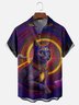 Hardaddy x Yunus Appak Moisture Wicking Art Ombre Color Block Cat Chest Pocket Hawaiian Shirt