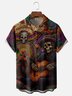 Hardaddy x Yunus Appak Moisture Wicking Art Skull Guitar Rock Chest Pocket Hawaiian Shirt