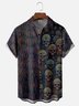Hardaddy x Yunus Appak Moisture Wicking Artistic Abstract Gradient Skull Chest Pocket Hawaiian Shirt