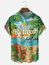 Moisture-wicking Palm Tree Officially Retired Chest Pocket Hawaiian Shirt