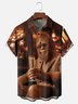 Moisture-wicking Elegant Bigfoot Fun Chest Pocket Hawaiian Shirt
