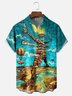 Moisture-wicking Burning Man Festival Chest Pocket Casual Shirt