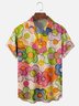 Moisture Wicking Tropical Flora Chest Pocket Hawaiian Shirt