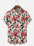 Moisture Wicking Tropical Flora Chest Pocket Hawaiian Shirt