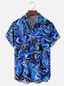 Moisture Wicking Abstract Gradient Print Chest Pocket Hawaiian Shirt