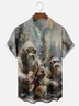 Moisture Wicking Guitar Bigfoot Chest Pocket Hawaiian Shirt