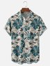 Moisture Wicking Gradient Artistic Abstract Floral Chest Pocket Hawaiian Shirt