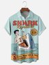 Hardaddy X Coffee Man Moisture-wicking Shark Repellent Chest Pocket Hawaiian Shirt