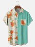 Moisture Wicking Tropical Flora Chest Pocket Hawaiian Shirt