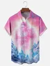 Moisture Wicking Gradient Bigfoot Chest Pocket Hawaiian Shirt