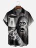Moisture Wicking Funny UFO Bigfoot Cat Chest Pocket Hawaiian Shirt