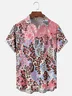 Moisture Wicking Leopard Chest Pocket Hawaiian Shirt