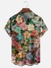 Moisture-wicking Floral Chest Pocket Hawaiian Shirt