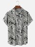 Moisture-wicking Artistic Abstract Chest Pocket Casual Shirt