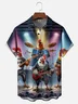 Moisture Wicking Chicken Band Chest Pocket Hawaiian Shirt