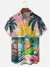 Hardaddy X Kimprut Imut Moisture-wicking Sloth Vacation Chest Pocket Hawaiian Shirt