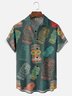 Moisture-wicking Tiki Chest Pocket Hawaiian Shirt