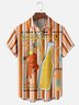 Hardaddy X Contatoeoli Studio Moisture Wicking Line Drawing Chest Pocket Hawaiian Shirt