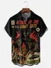 Hardaddy X Contatoeoli Studio Moisture-wicking Giant Cats Chest Pocket Hawaiian Shirt