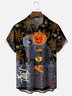 Hardaddy X Kimprut Imut Moisture-wicking Halloween Cat Chest Pocket Hawaiian Shirt