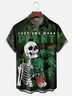 Hardaddy X Kimprut Imut Moisture-wicking Monstera Potted Plants Skull Chest Pocket Hawaiian Shirt