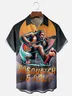 Hardaddy X Stephen Wade Moisture Wicking Guitar Music Bigfoot Chest Pocket Hawaiian Shirt