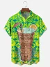 Hardaddy X Coffee Man Moisture-wicking Tiki Hula Girl Chest Pocket Hawaiian Shirt
