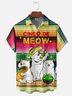 Hardaddy X Kimprut Imut Moisture-wicking Cinco de Mayo Cat Taco Chest Pocket Hawaiian Shirt