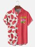 Hardaddy X Kimprut Imut Moisture-wicking Watermelon Chest Pocket Hawaiian Shirt