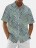 Moisture Wicking Vintage Botanical Cashew Flower Hawaiian Shirt