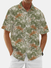 Moisture Wicking Vintage Botanical Turtle Hawaiian Shirt