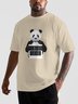 Hardaddy X Balazs Solti Men's Panda Short Sleeve T-shirt Graphic Tee