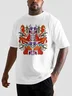 Hardaddy X Motel Gemini Mens Marine Seahorse Goldfish Conch Scallop Short Sleeve T-shirt Graphic Tee