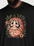 Hardaddy X Contatoeoli Studio Mens Japanese Fortune Ornaments Short Sleeve T-shirt Graphic Tee