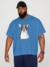 Hardaddy X Balazs Solti Men's Bulldog Short Sleeve T-shirt Graphic Tee