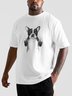Hardaddy X Balazs Solti Men's F ck Bulldog Short Sleeve T-shirt Graphic Tee