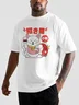 Hardaddy X Contatoeoli Studio Mens Japanese Lucky Cat Short Sleeve T-shirt Graphic Tee
