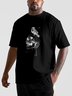 Hardaddy X Balazs Solti Men's Skull Bird Short Sleeve T-shirt Graphic Tee