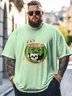 Hardaddy x Kimprut Imut Big Size Men's Fun Summer Halloween Multicolor Loose T-shirt