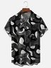 Moisture-wicking Art Abstract Lines Chest Pocket Casual Shirt
