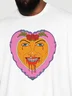 Hardaddy X Motel Gemini Mens Art Heart Face Short Sleeve T-shirt Graphic Tee