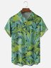 Moisture Wicking Vintage Botanical Chest Pocket Hawaiian Shirt