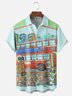 Hardaddy x Blucranium Moisture-wicking Fantastic Skull Bus Art Chest Pocket Casual Shirt