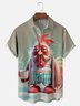 Moisture-wicking Early Morning Coffee Chicken Chest Pocket Casual Shirt