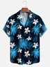 Moisture Wicking Tropical Floral Coconut Tree Hawaiian Shirt